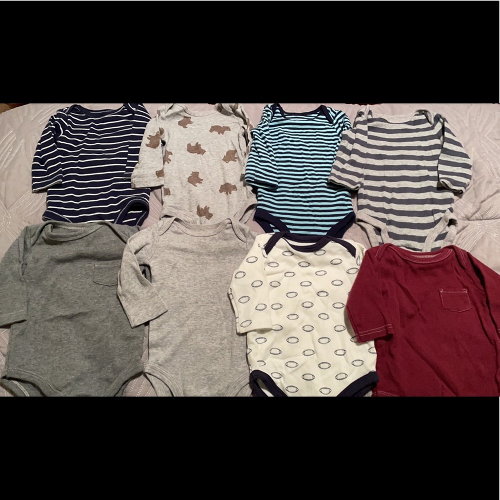 Long sleeve onesies 0-3 months